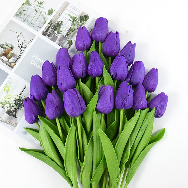 Künstliche Tulpensträuße in realistischer Optik