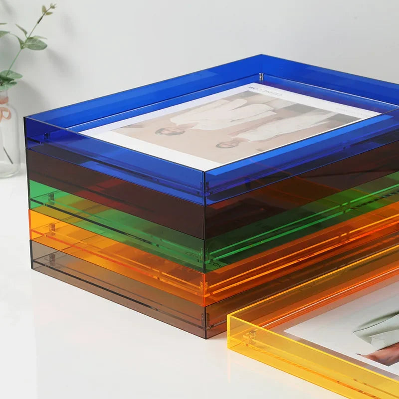 Transparenter Fotorahmen aus doppelseitigem Acryl