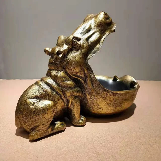 Nilpferd-Münzvase für Heimdekoration