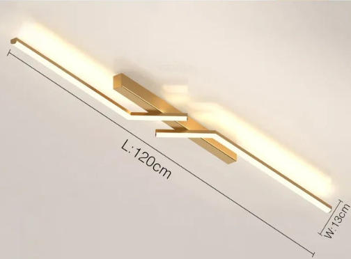 Luxuriöse minimalistische Streifen-Wandleuchte
