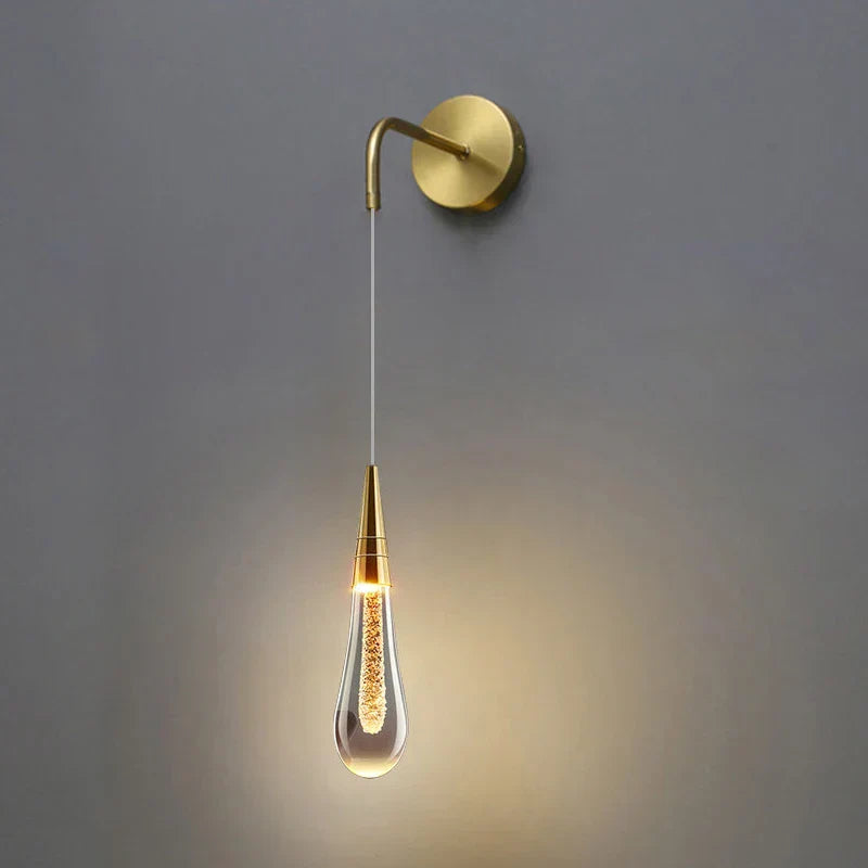 Norie – LED-Wandlampe mit Kristallen für edle Akzente