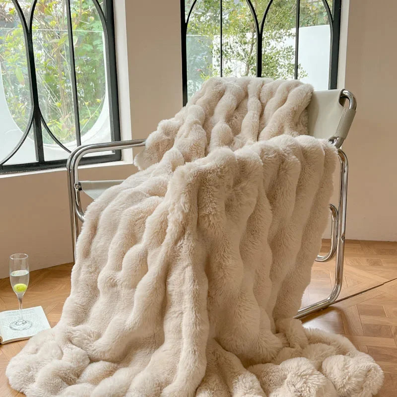Luftpolster-Samtdecke für Sofa und Büro