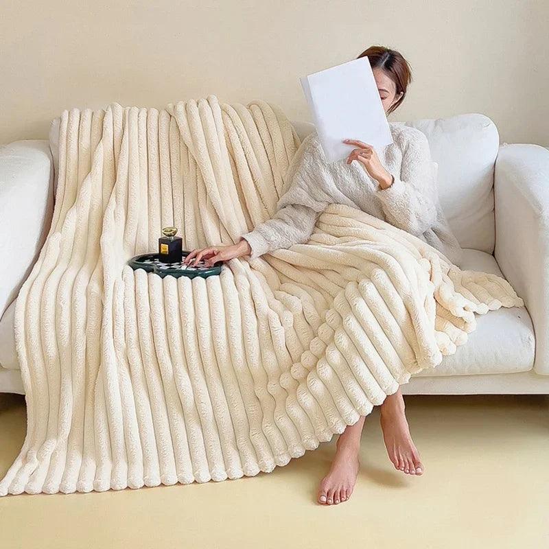 Nola – Dicke Flanell-Decke im skandinavischen Stil