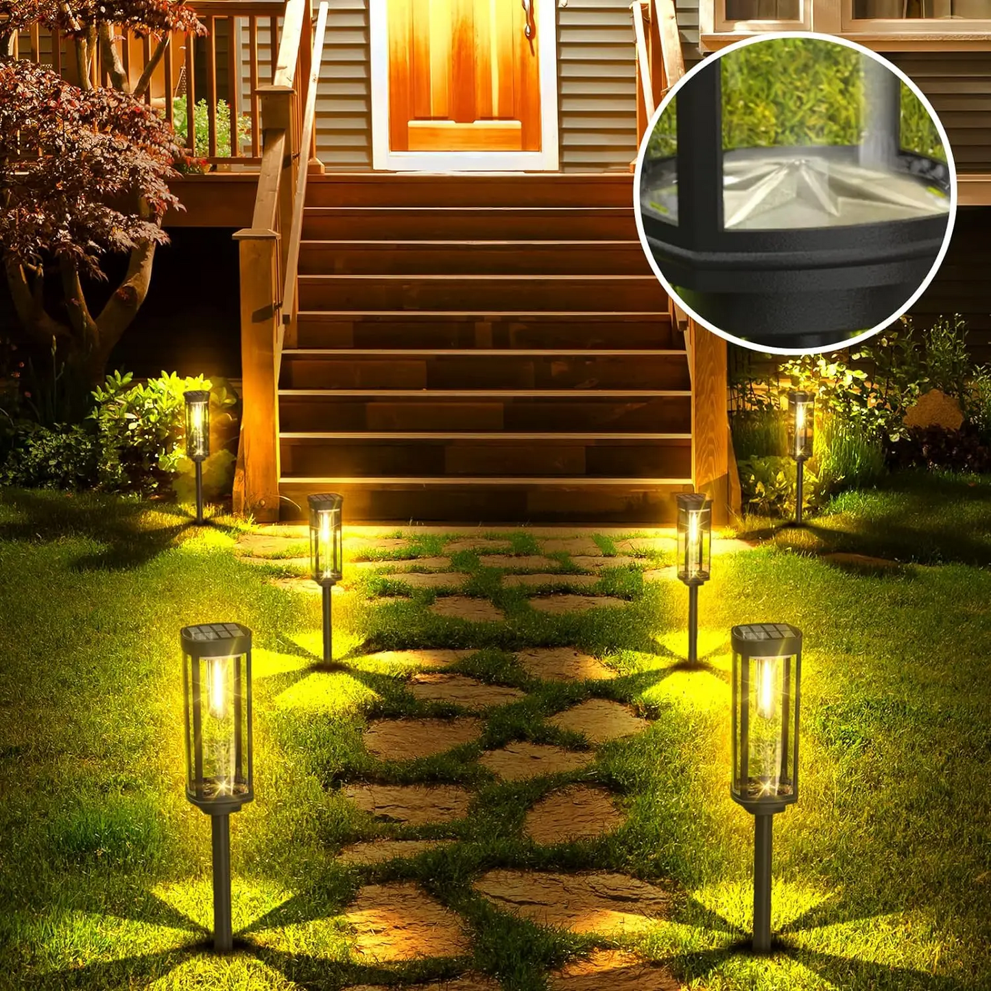 Solara – Solar-Rasenlampe mit Tungstendraht für draußen