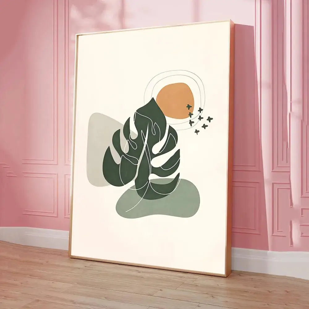 Verdura – Einfaches Naturposter in Grüntönen für moderne Wanddekoration