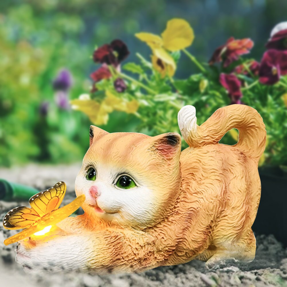 SolarWhiskers – Gartenleuchten in Katzen- & Schmetterlingsform