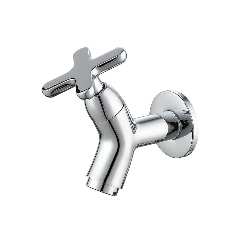 BrassFlow – Wand-Kaltwasserhahn aus massivem Messing