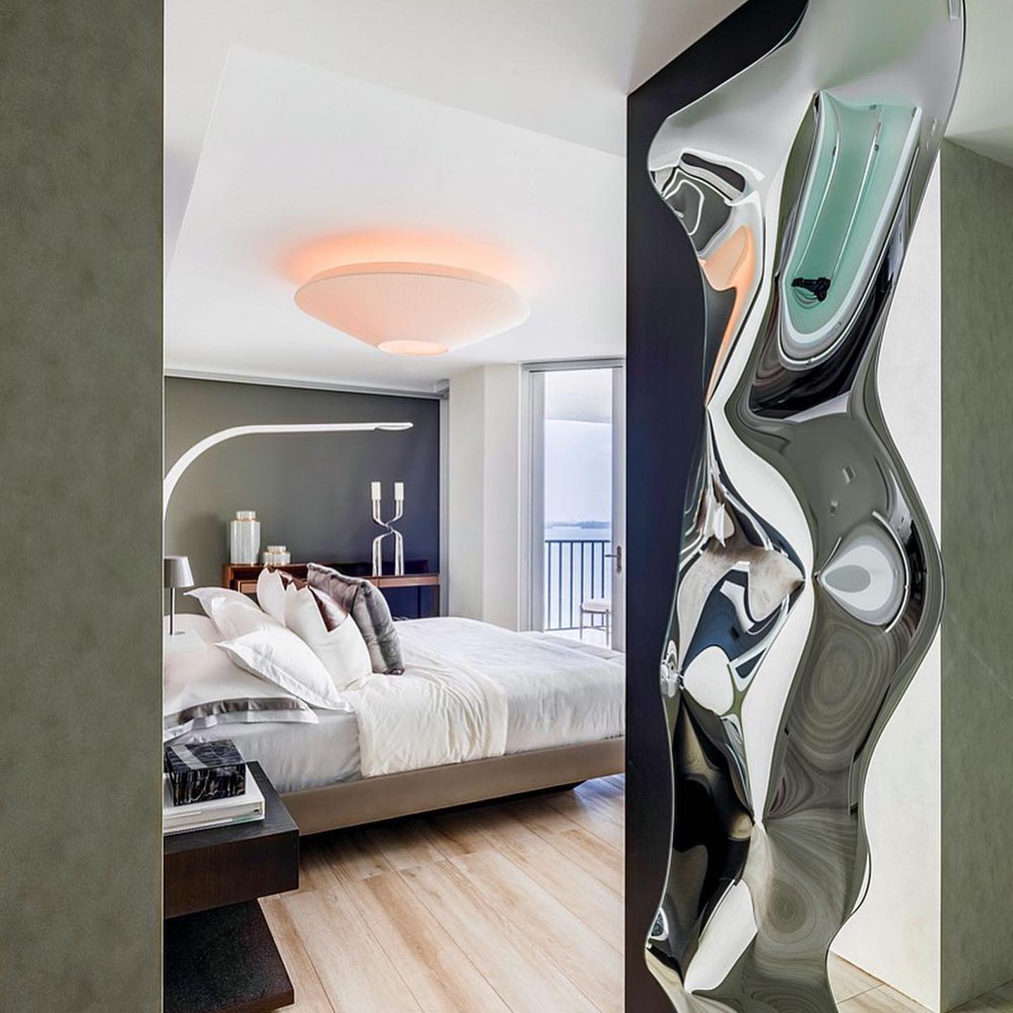 Siam – Stoff-Lampe für die Decke im modernen Stil