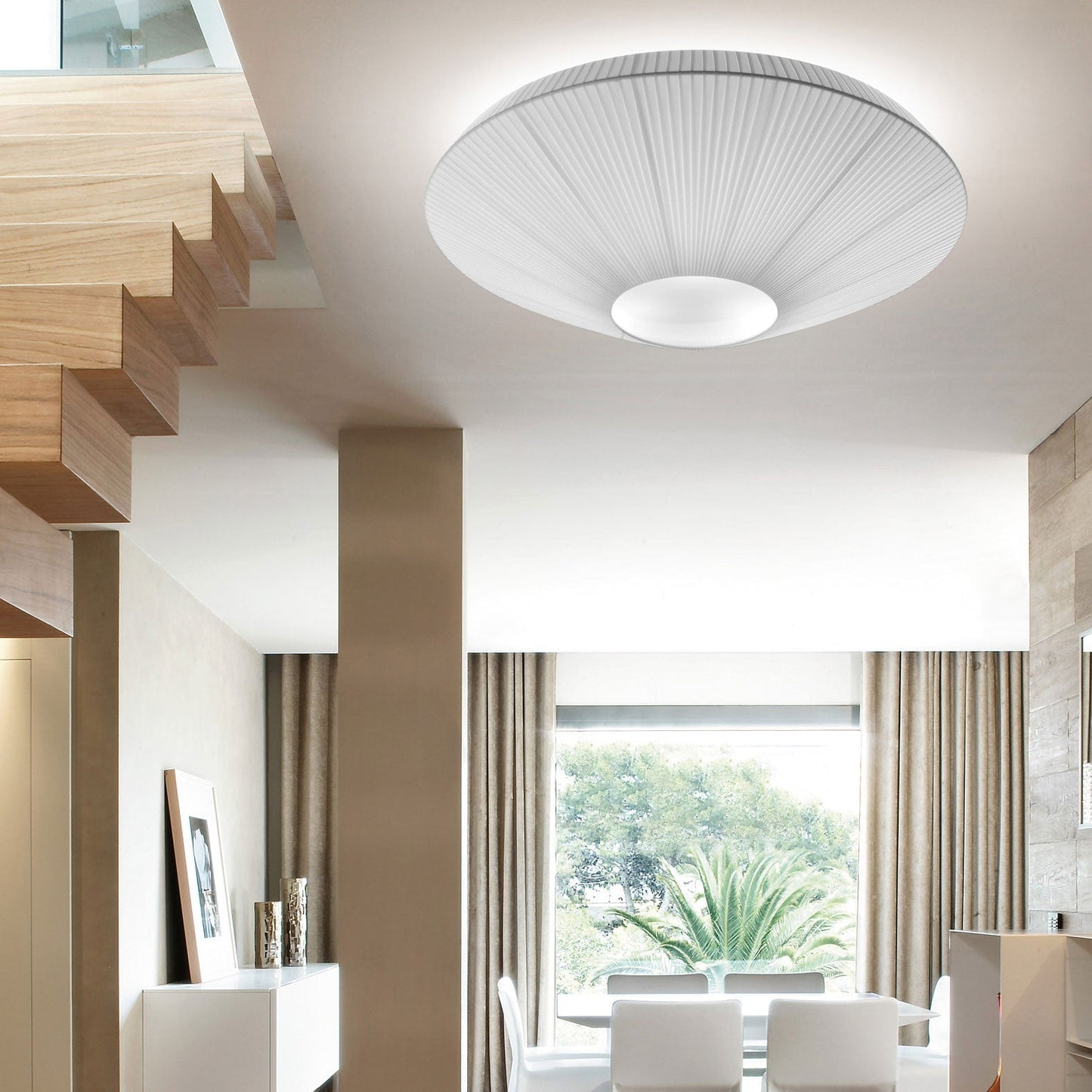 Siam – Stoff-Lampe für die Decke im modernen Stil