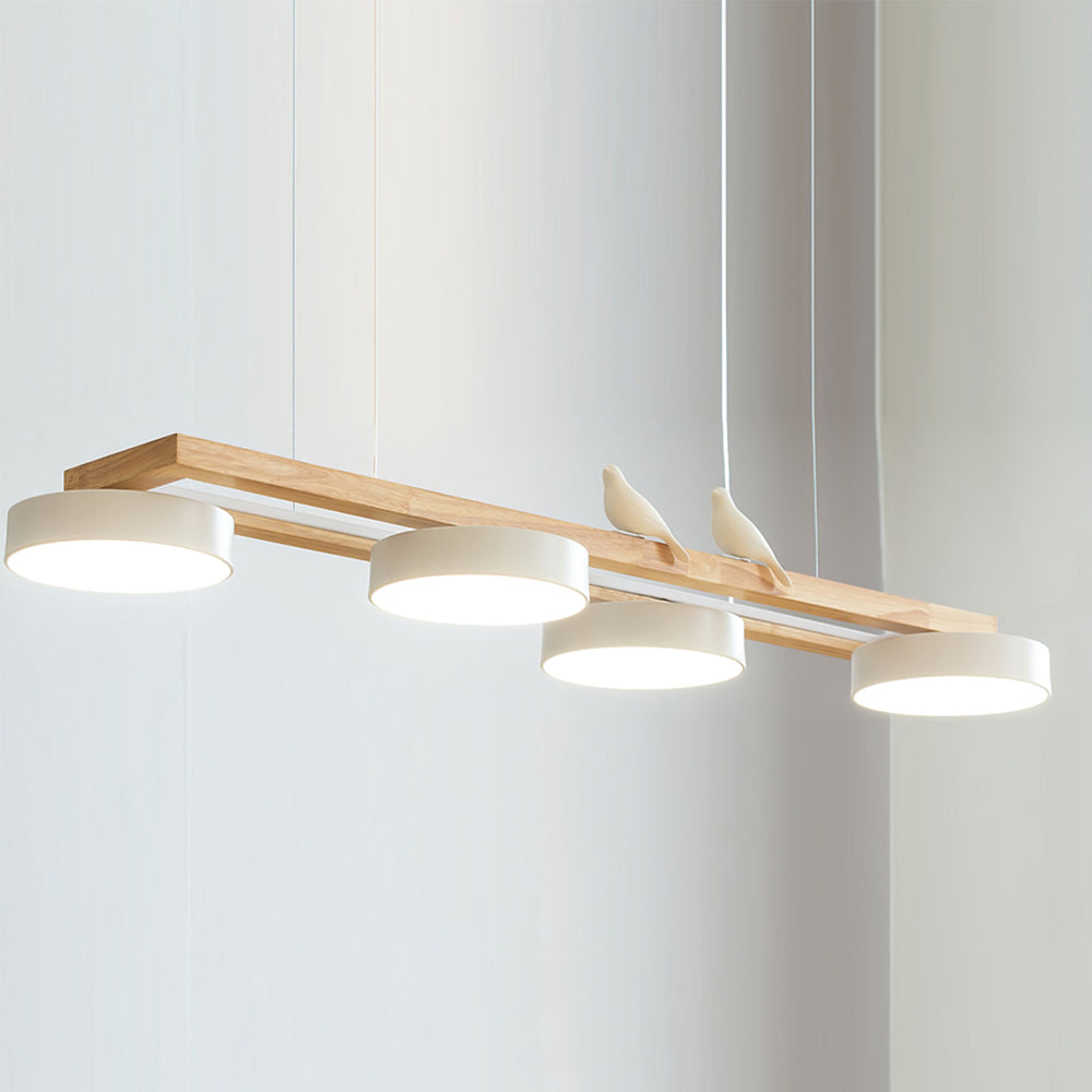 Elian – Moderne LED-Pendelleuchte aus Massivholz