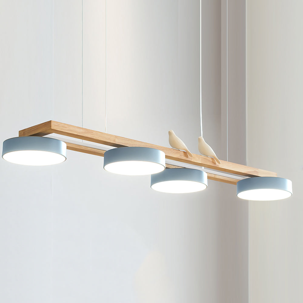 Elian – Moderne LED-Pendelleuchte aus Massivholz