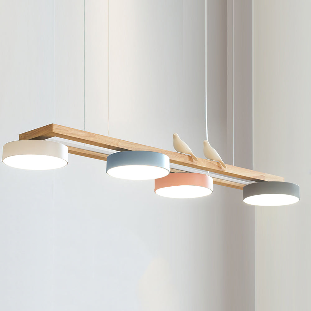 Elian – Moderne LED-Pendelleuchte aus Massivholz