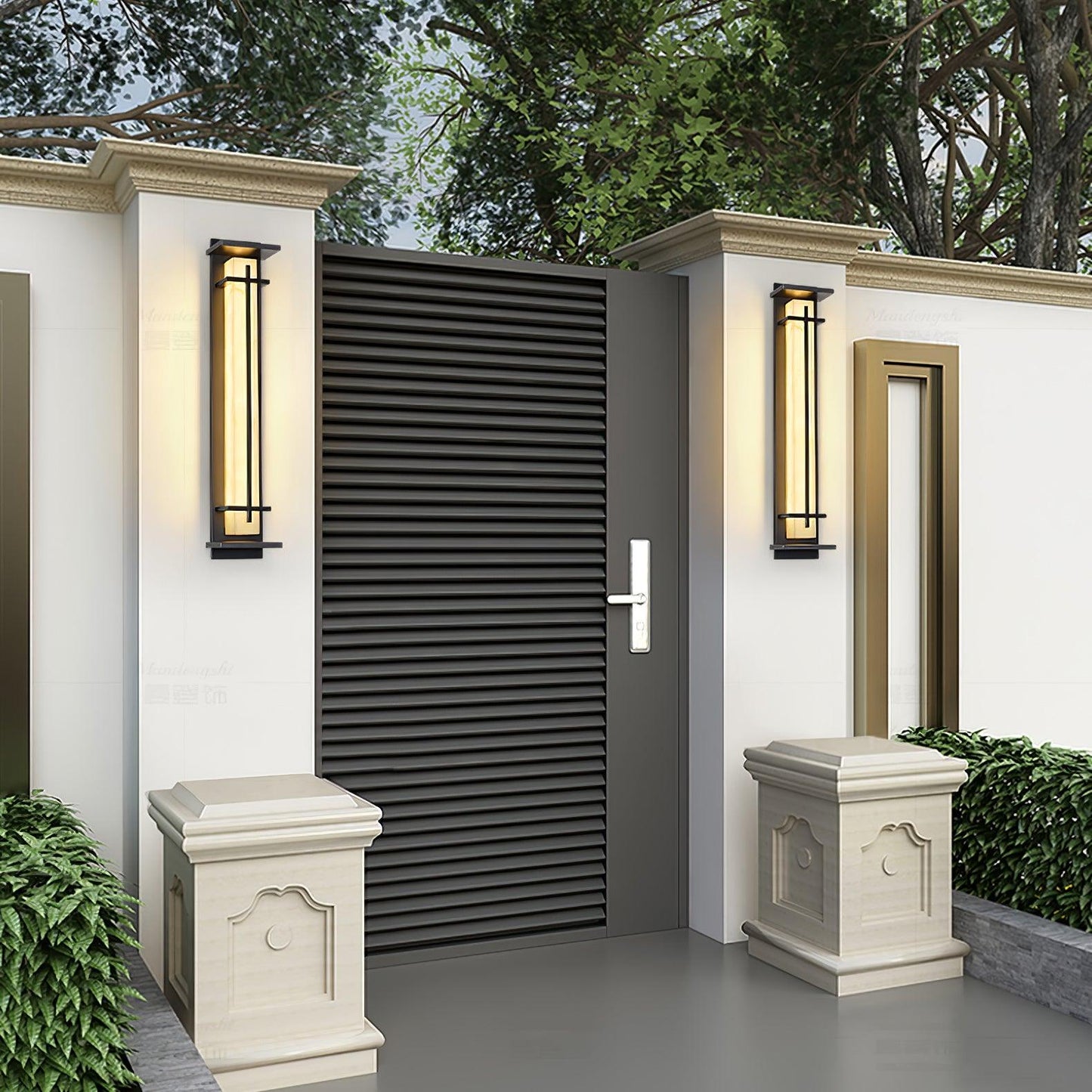 Caro – Robuste Außenwandleuchte mit LED-Streifen