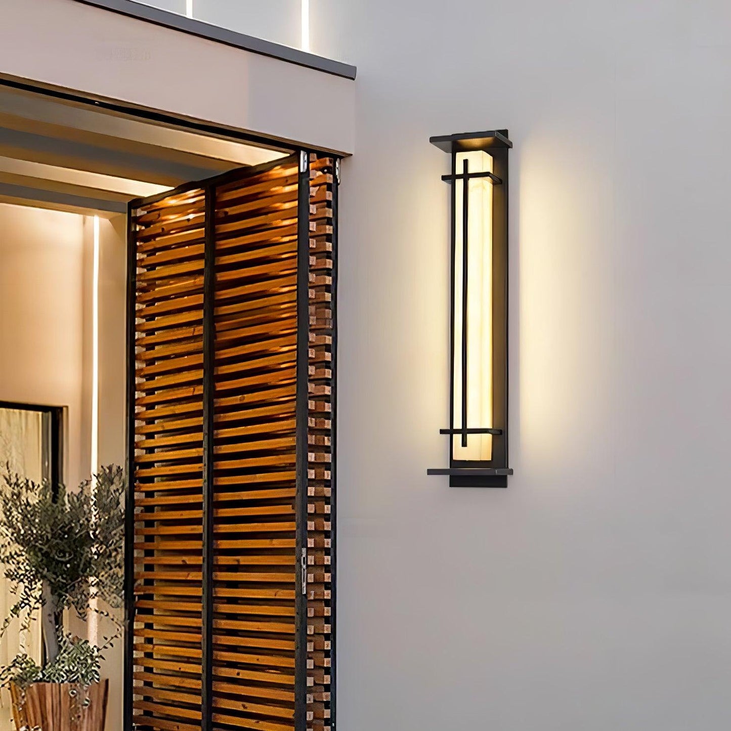 Caro – Robuste Außenwandleuchte mit LED-Streifen