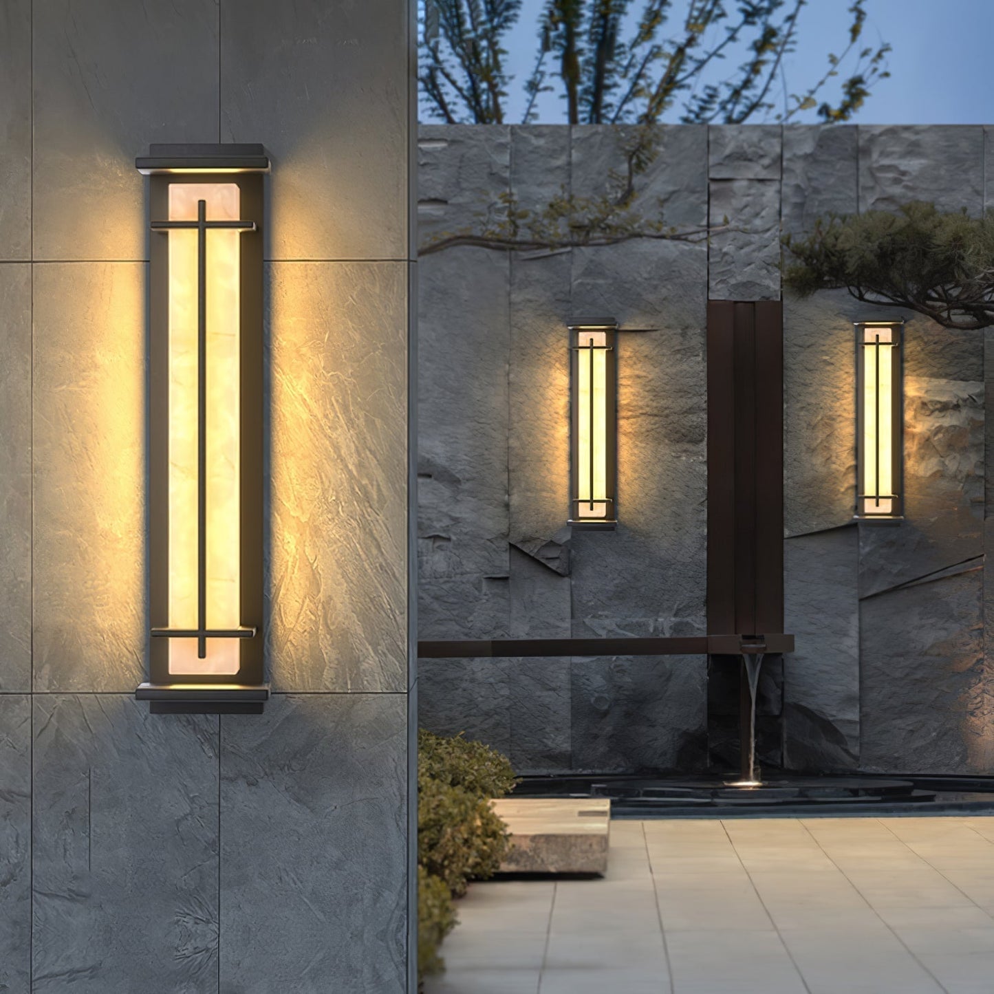 Caro – Robuste Außenwandleuchte mit LED-Streifen