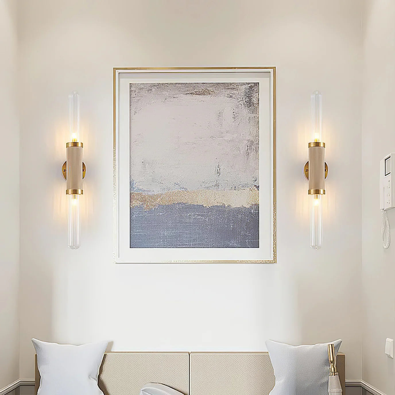 Eira – Moderne Wandlampe mit Glastreifen im nordischen Stil