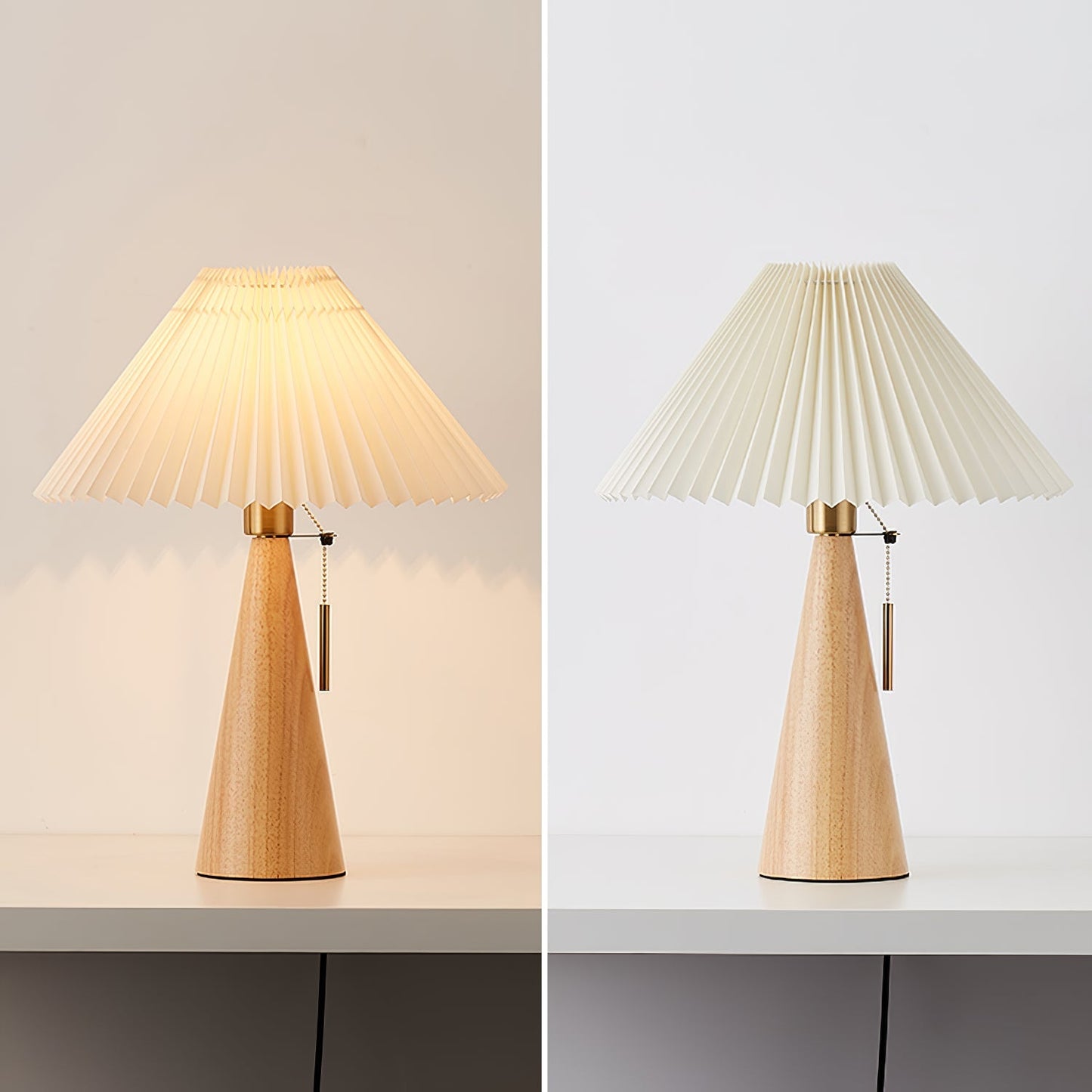 Rami – Tischlampe aus Walnussholz