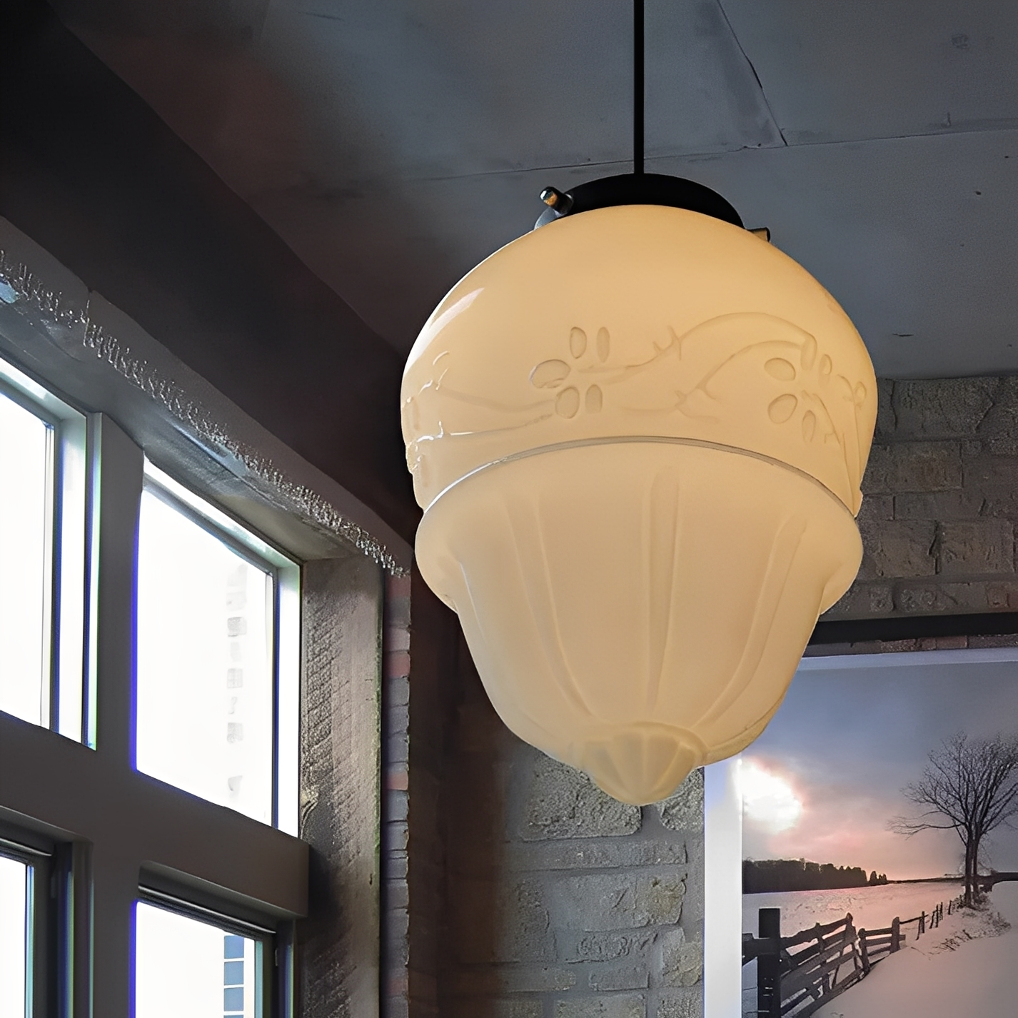 Arvida – Nostalgischer Industrie-Glasleuchter