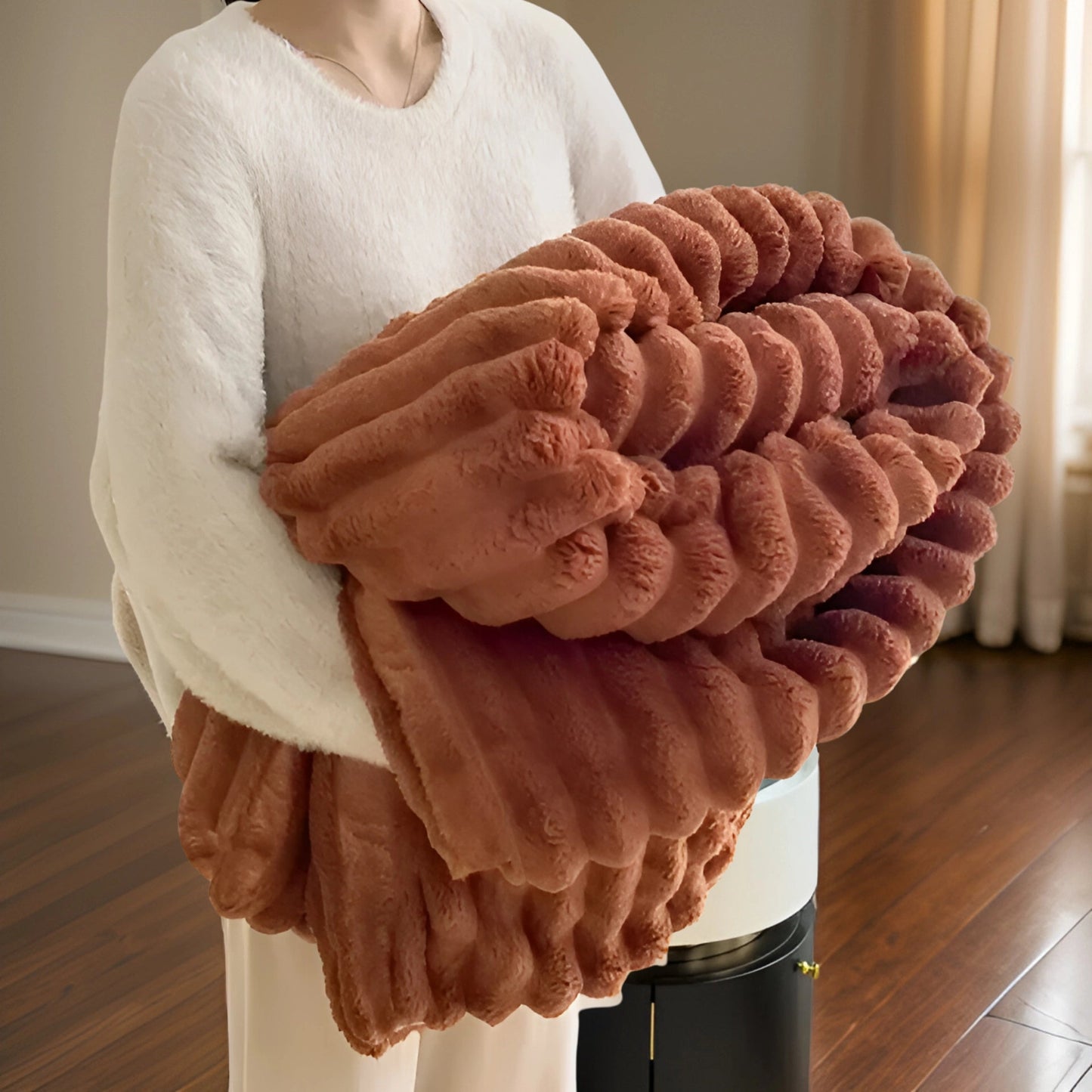 Nuvira – Weiche Luxusdecke mit Hasenfell-Feeling