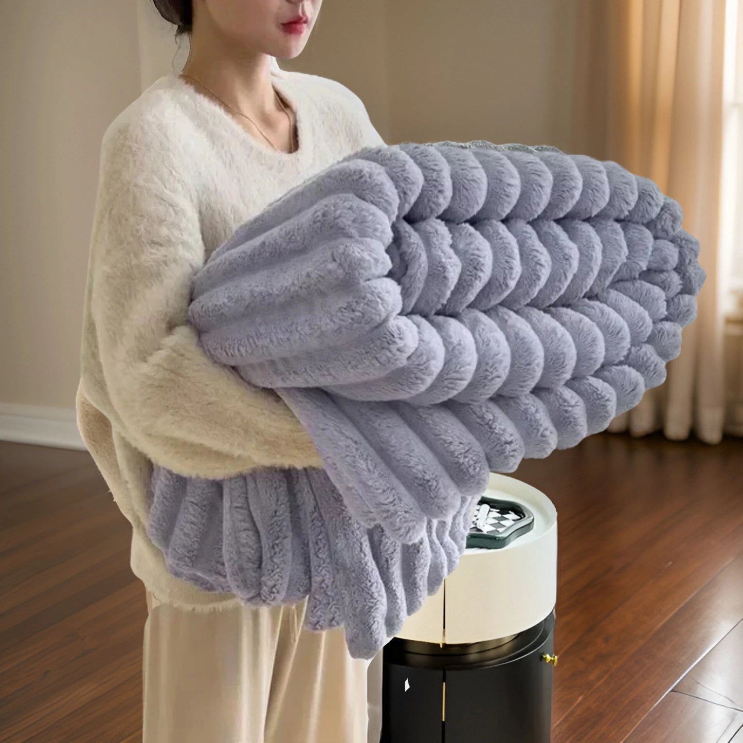 Nuvira – Weiche Luxusdecke mit Hasenfell-Feeling