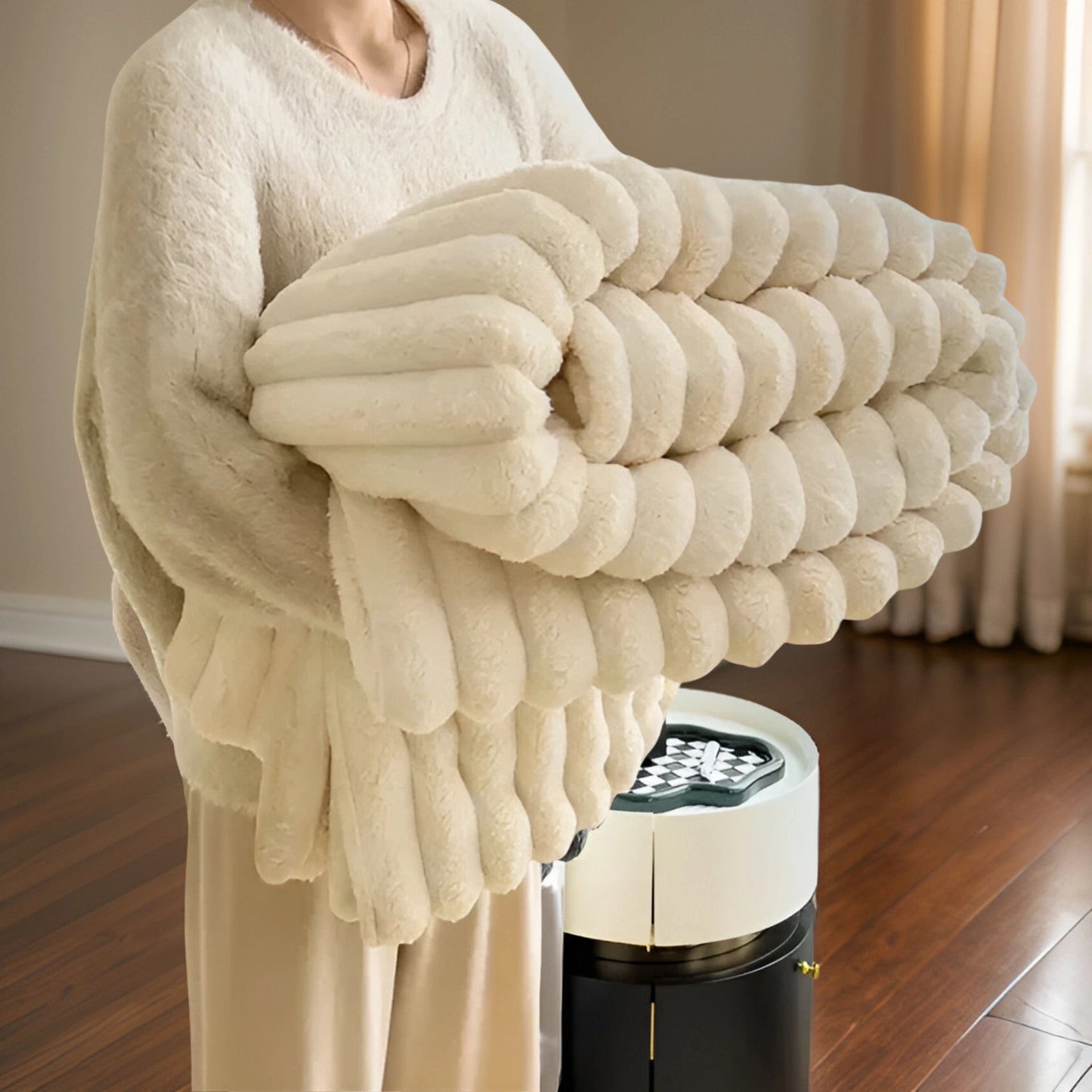 Nuvira – Weiche Luxusdecke mit Hasenfell-Feeling