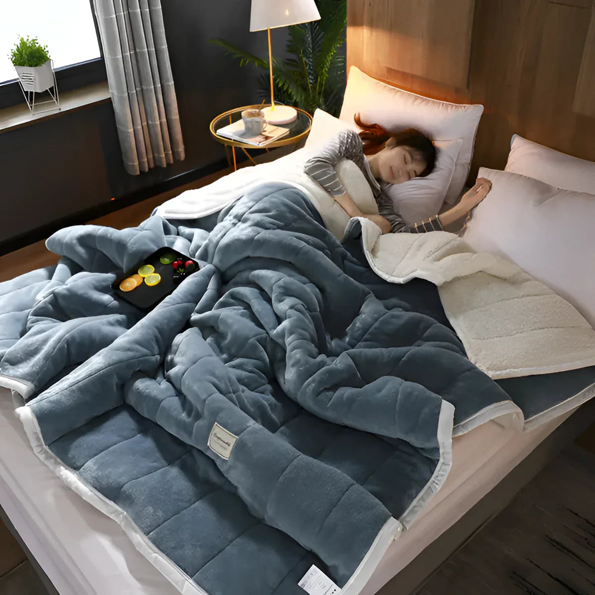 Velara – Weiche Coral-Fleece-Decke