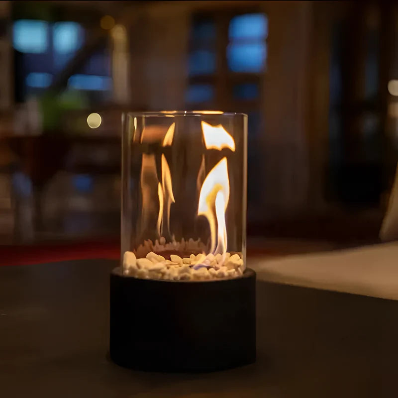 Nero – Tragbare Glas-Feuerlampe