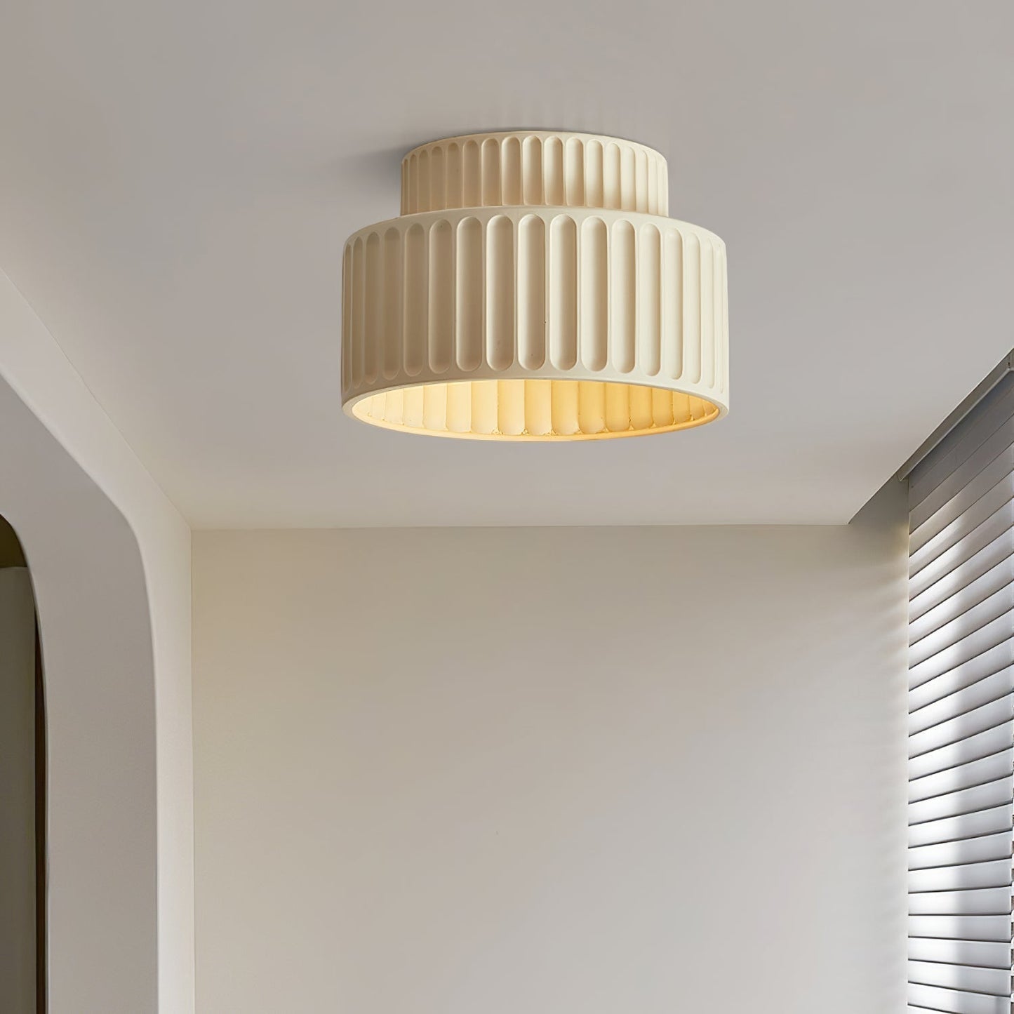 Coralie – Creme-Stil LED-Deckenlampe