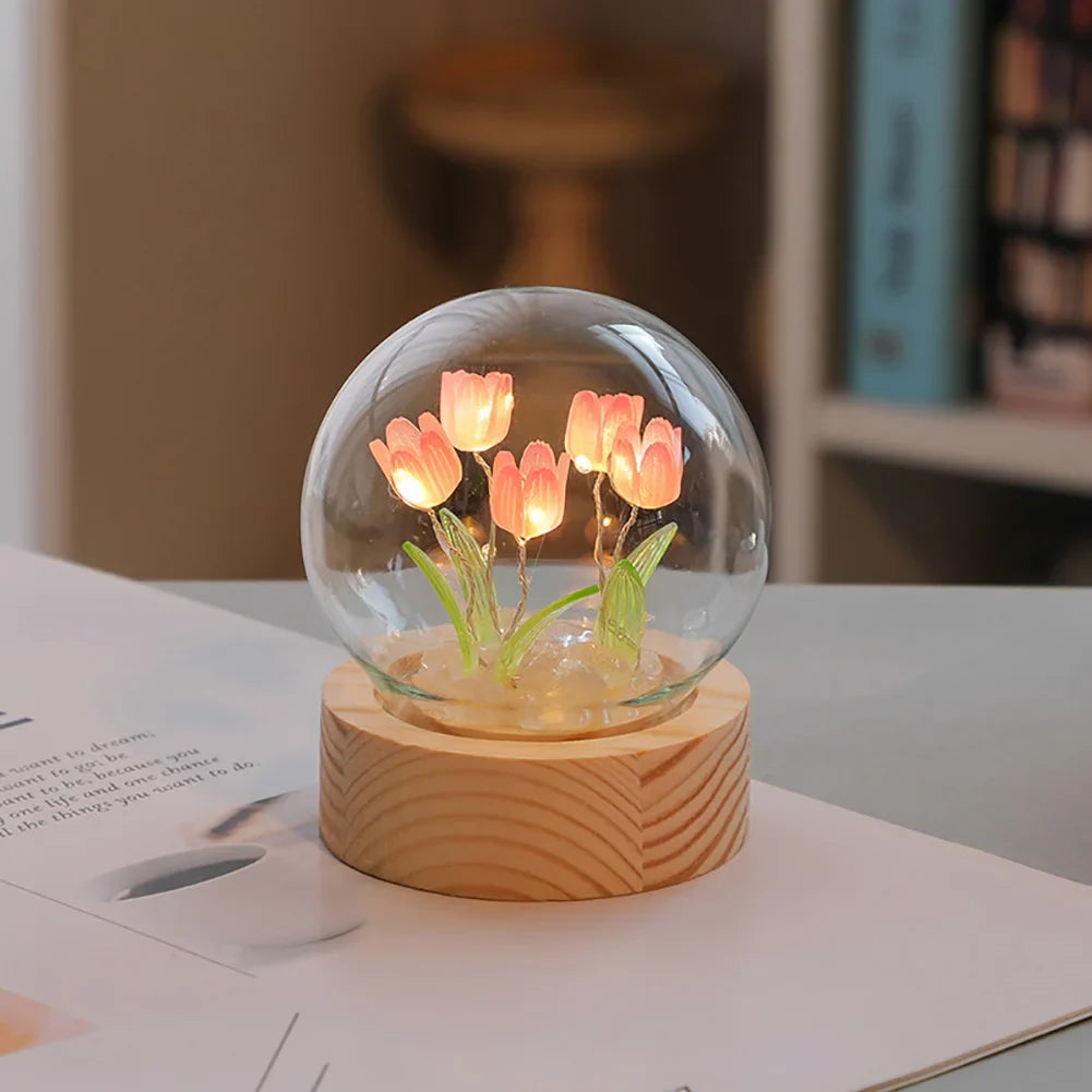 Tulpenblumen Tisch-Nachtlich