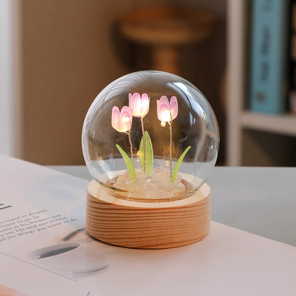 Tulpenblumen Tisch-Nachtlich