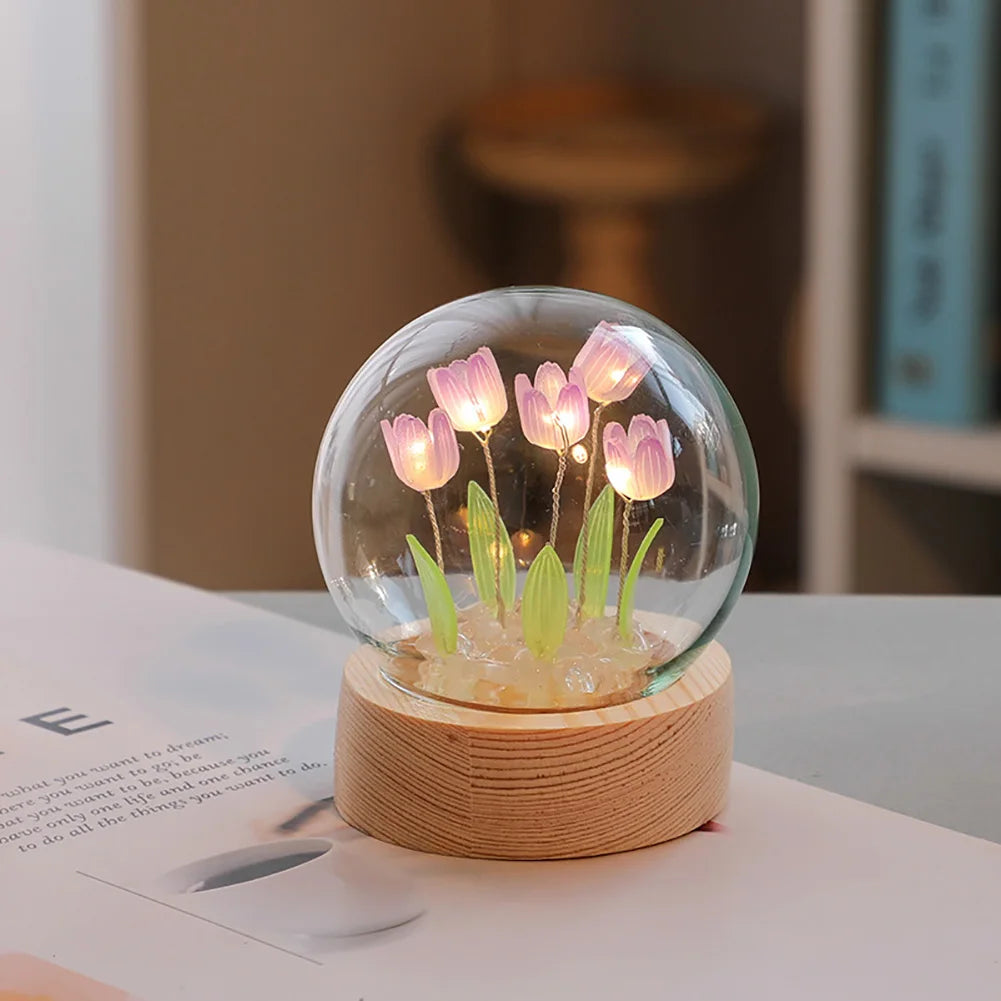 Tulpenblumen Tisch-Nachtlich