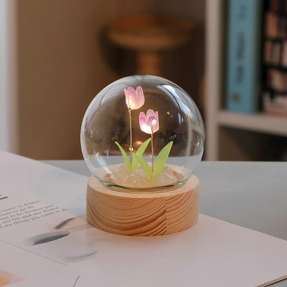 Tulpenblumen Tisch-Nachtlich