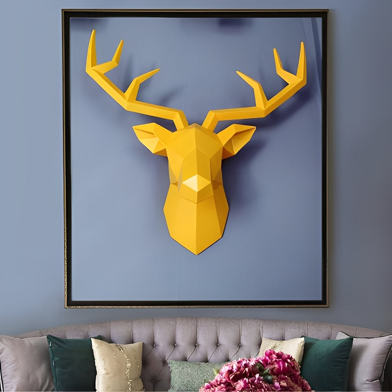 NordicAntler – Antilopenkopf-Wanddeko im Vintage-Stil