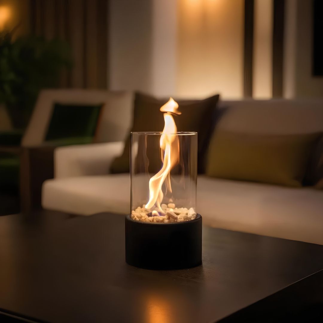Lumea – Tragbare Glas-Tischfeuerlampe