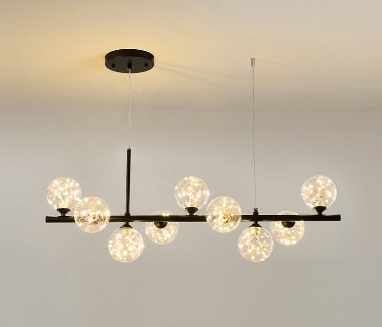 GoldLine – Eleganter Esstisch-Kronleuchter mit Designer-Flair
