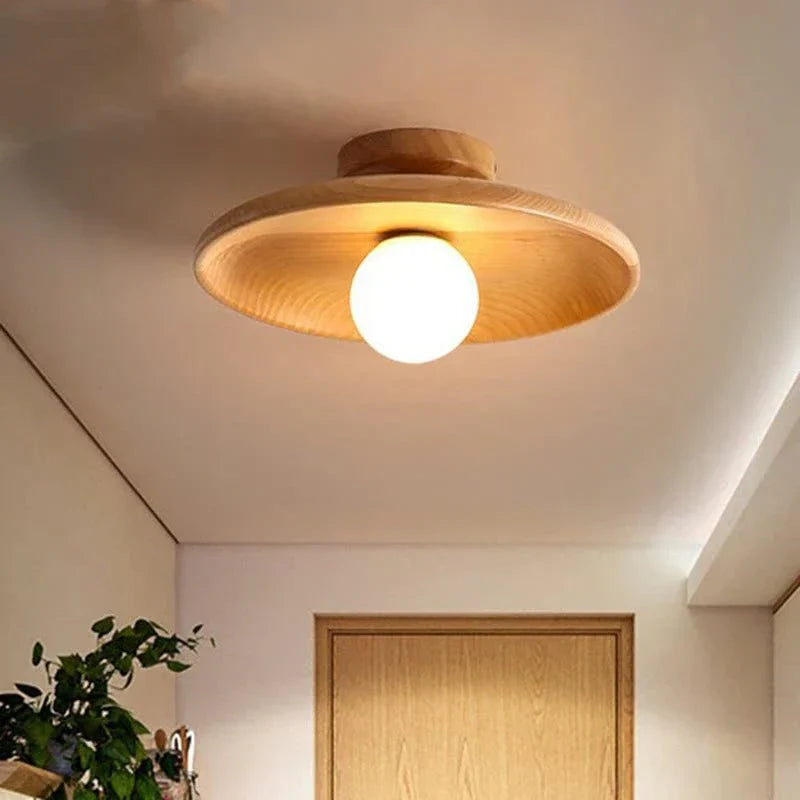Miyabi – Japanische Lampe aus Holz für die Decke