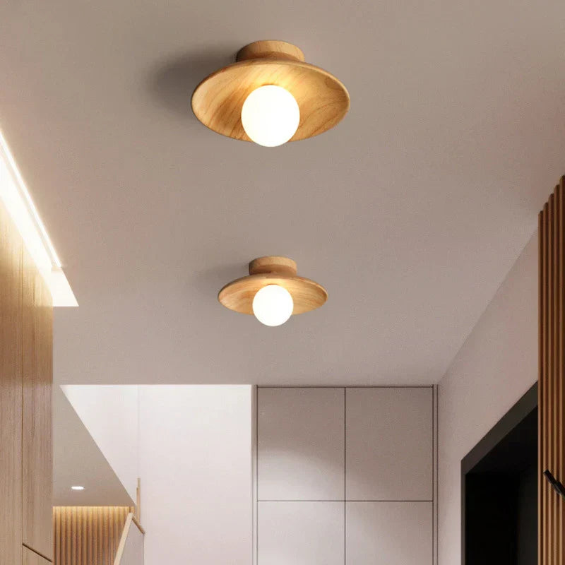 Miyabi – Japanische Lampe aus Holz für die Decke