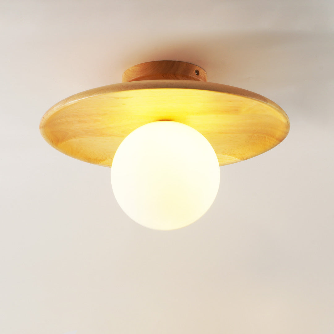 Miyabi – Japanische Lampe aus Holz für die Decke