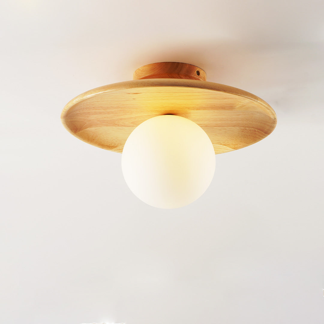 Miyabi – Japanische Lampe aus Holz für die Decke