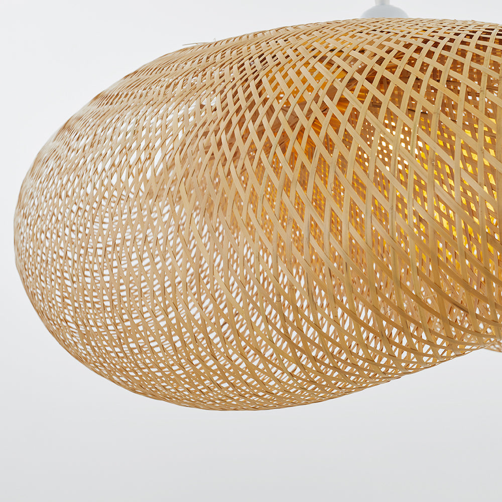 BambooGlow – Natürliche Hängelampe aus geflochtenem Bambus
