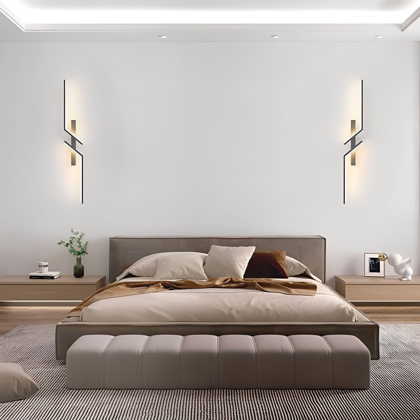 Lina – Moderne, simple Streifen-Wandleuchte