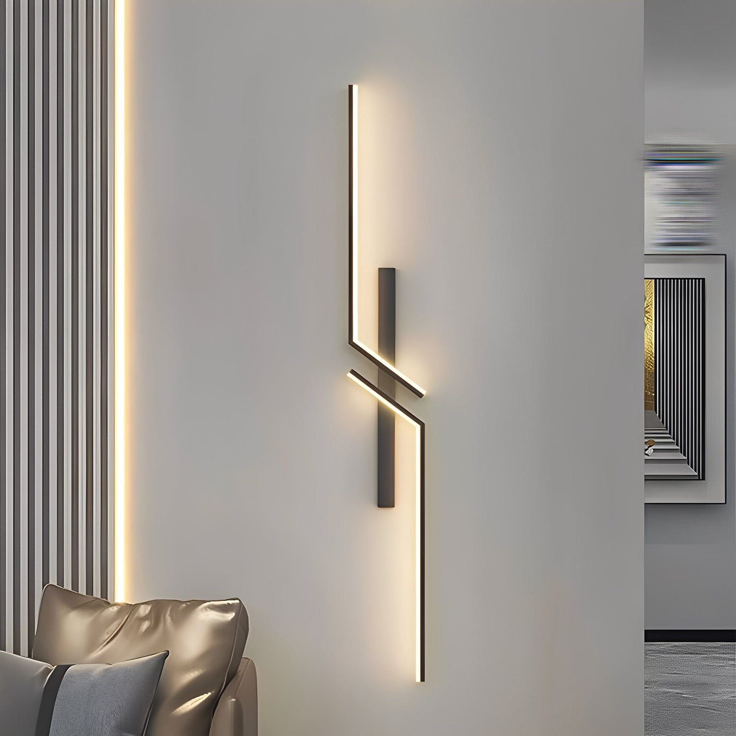 Lina – Moderne, simple Streifen-Wandleuchte