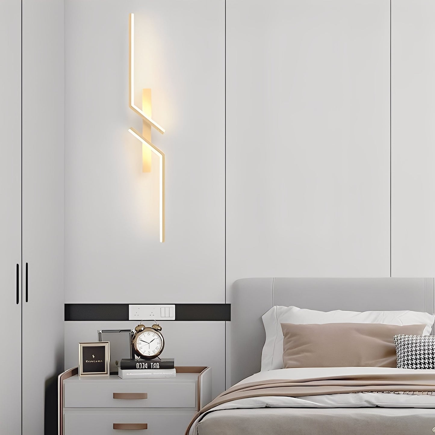 Lina – Moderne, simple Streifen-Wandleuchte