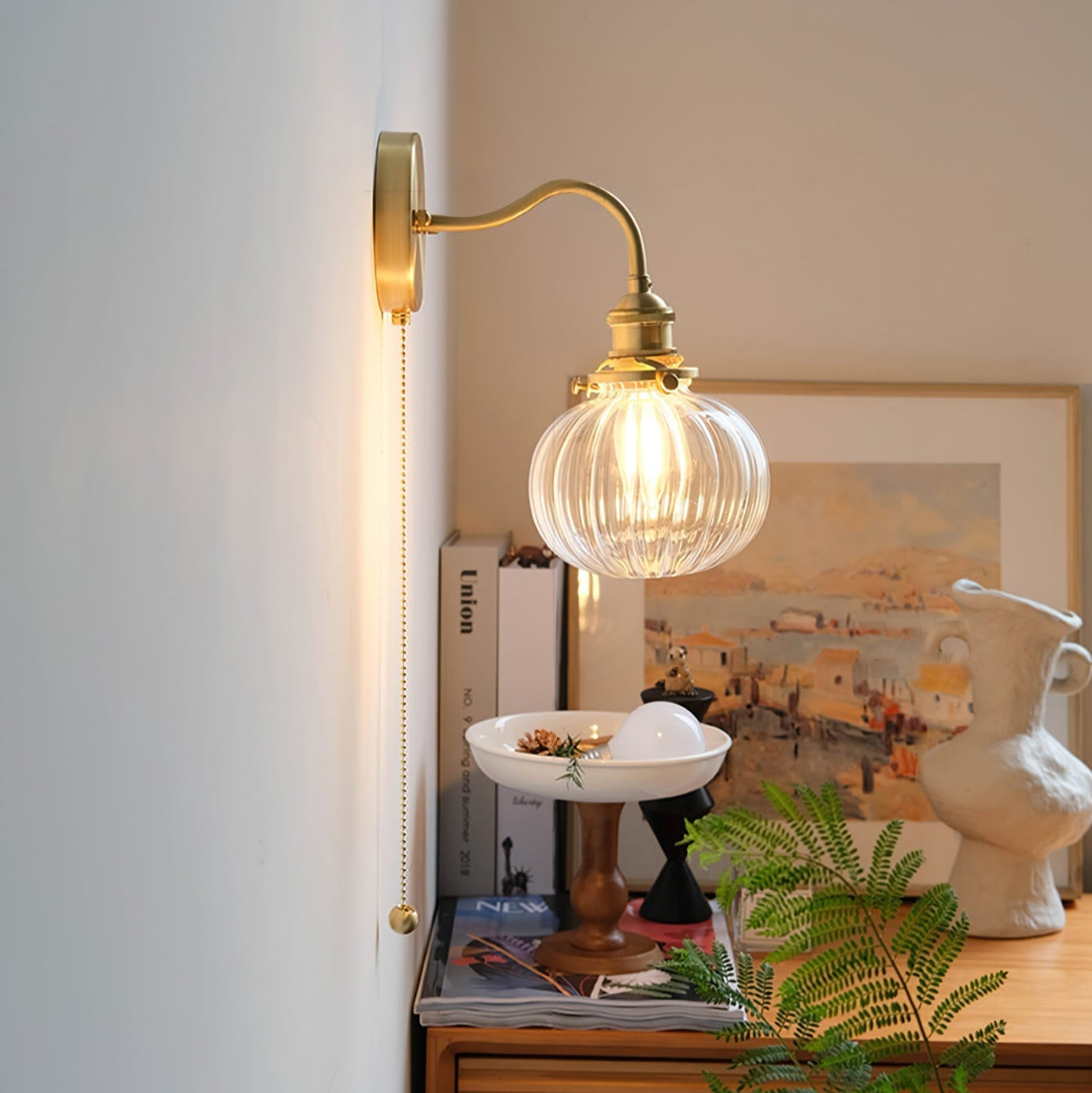 Tommy – Vintage Wandlampe aus Glas