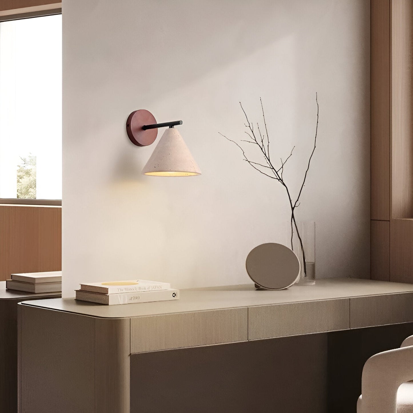 Erwin – Antik-Gelbe Stein-Wandlampe