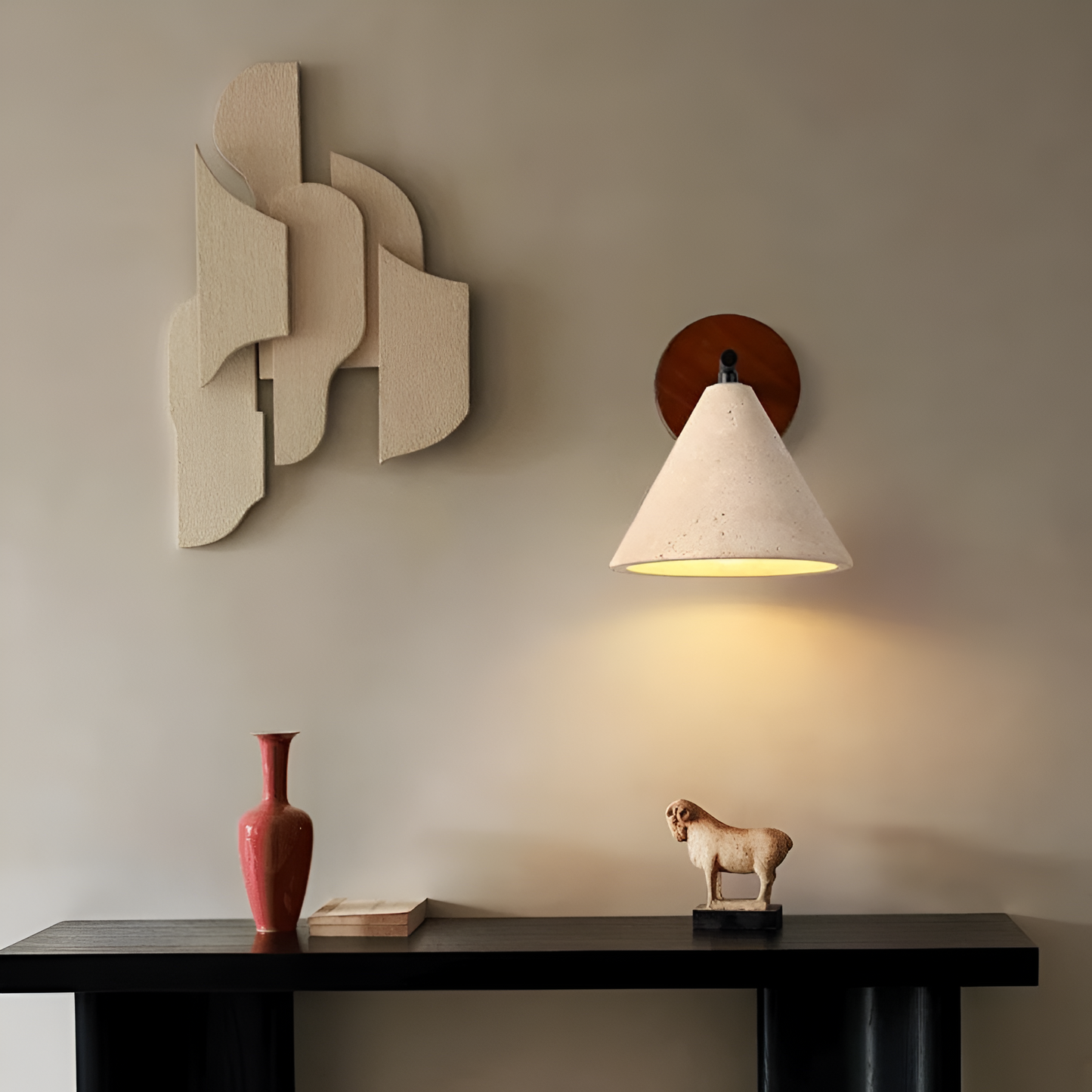 Erwin – Antik-Gelbe Stein-Wandlampe