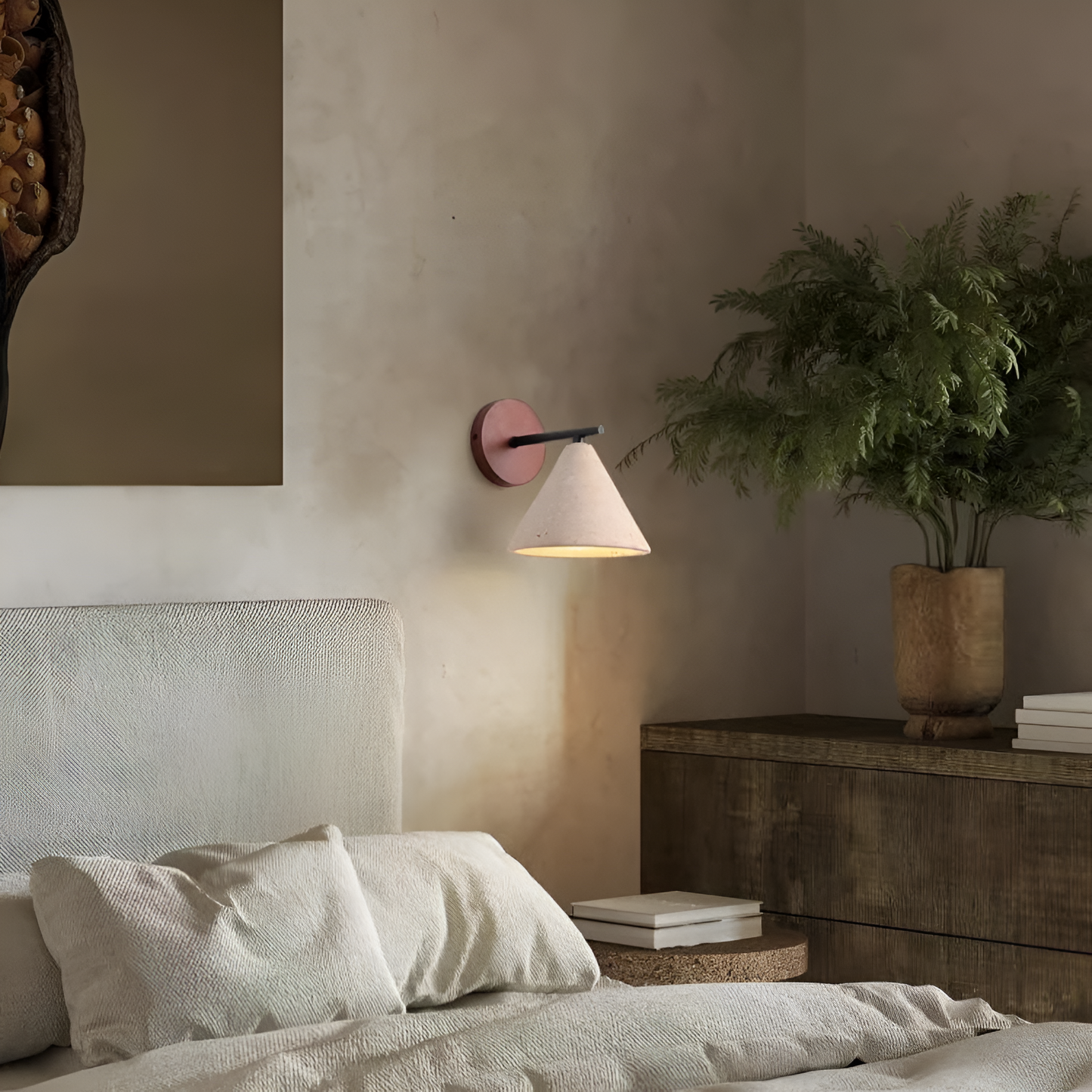 Erwin – Antik-Gelbe Stein-Wandlampe