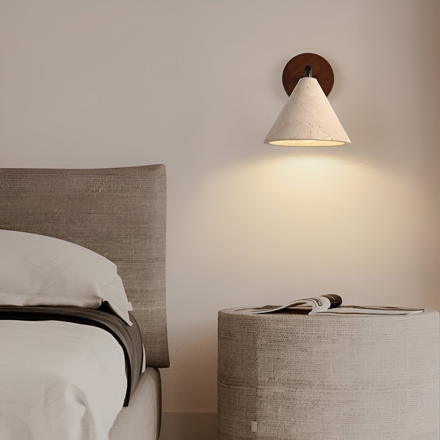 Erwin – Antik-Gelbe Stein-Wandlampe