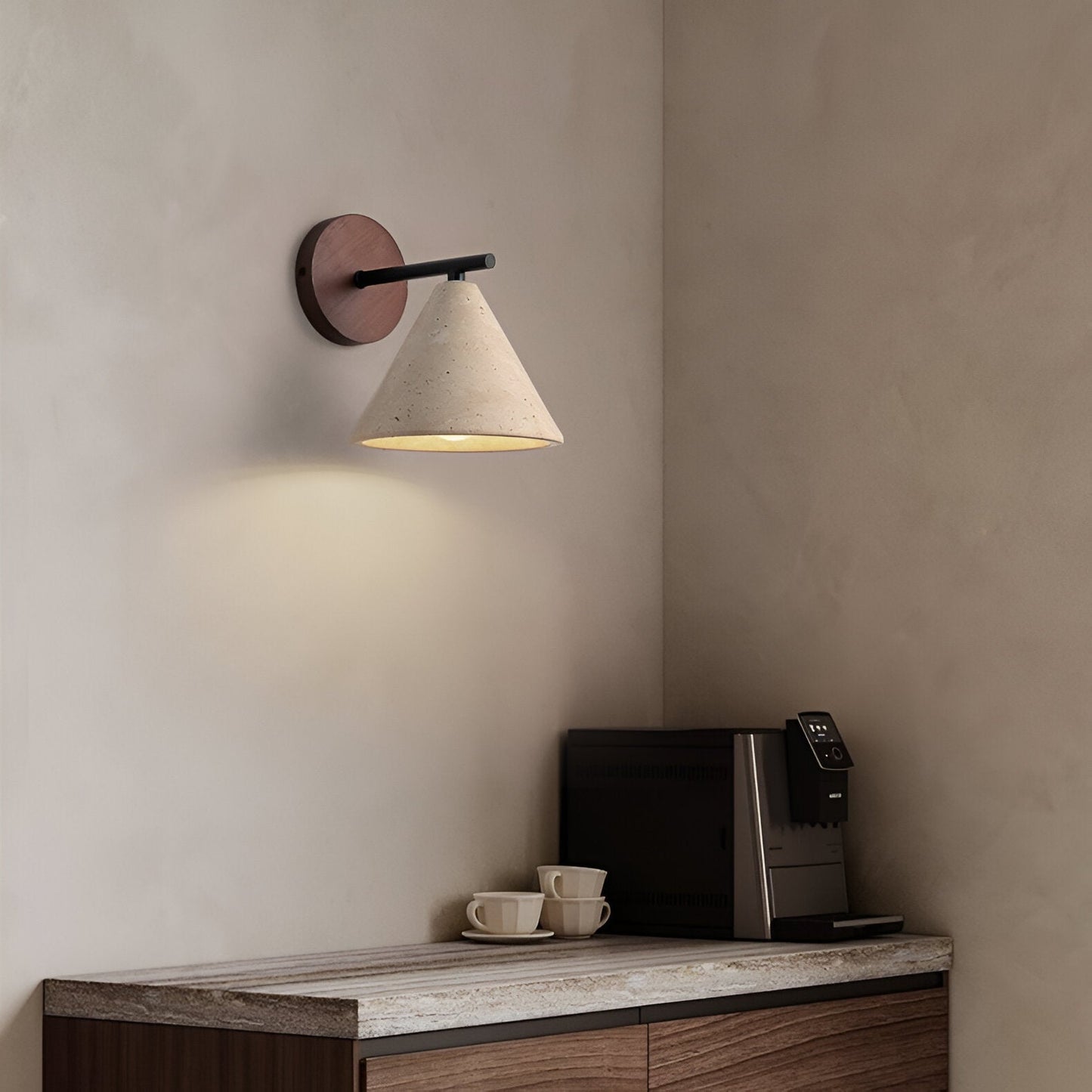 Erwin – Antik-Gelbe Stein-Wandlampe