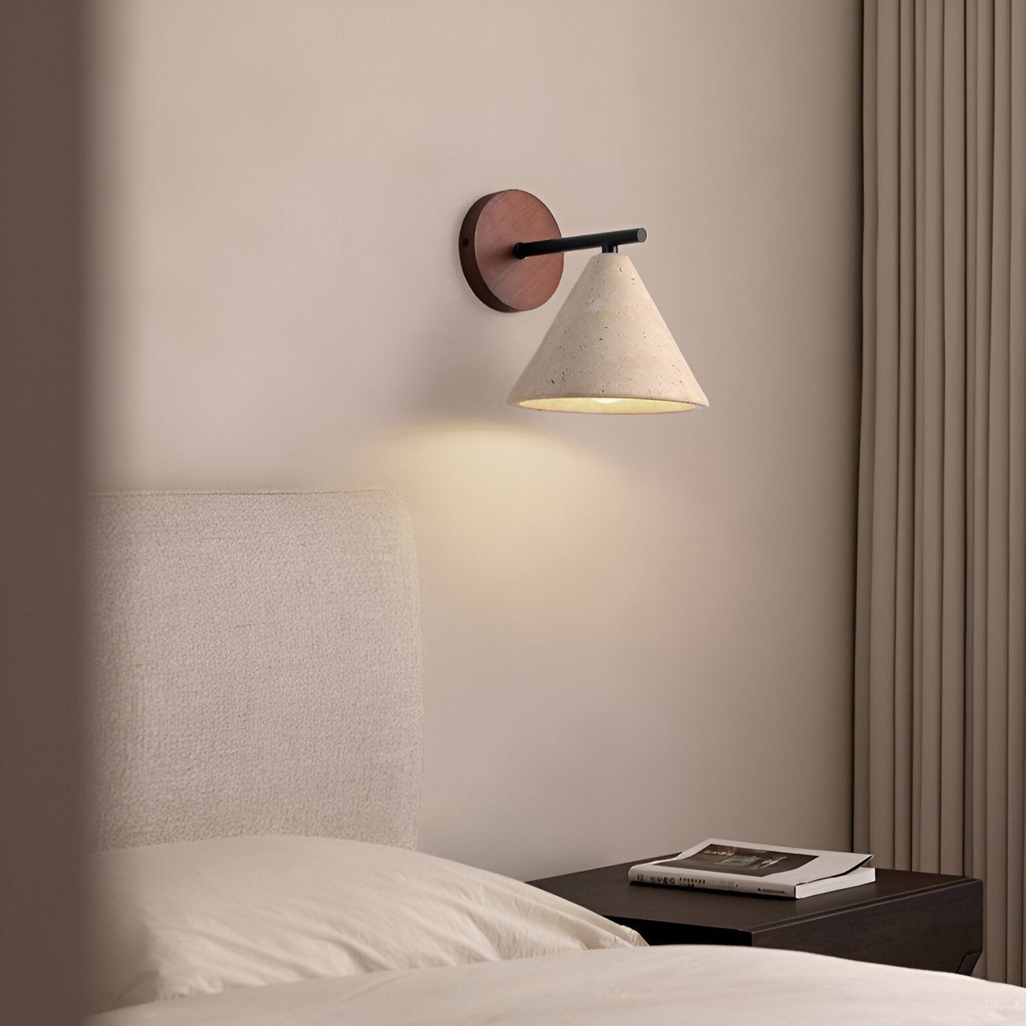 Erwin – Antik-Gelbe Stein-Wandlampe